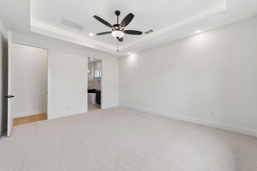 Representative unfurnished interior of a home built from the Leona by Landon Homes in Fields - East Village, Frisco (Image 31). Representative unfurnished interior of a home built from the Leona by Landon Homes in Fields - East Village, Frisco (Image 31).