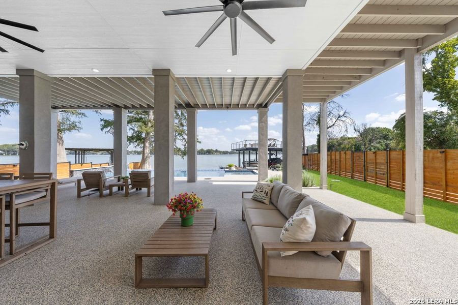 Exterior details and patio area of a home in , McQueeney (Image 25).