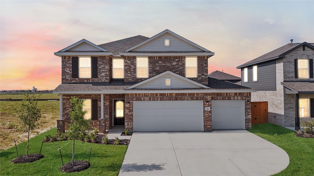 What a beautiful welcome home! This Energy Star Qualified residence features a true 3-car garage, an extended driveway, and elegant curb appeal. Ready for move-in, with top-rated schools nearby—your dream lifestyle begins here! What a beautiful welcome home! This Energy Star Qualified residence features a true 3-car garage, an extended driveway, and elegant curb appeal. Ready for move-in, with top-rated schools nearby—your dream lifestyle begins here!