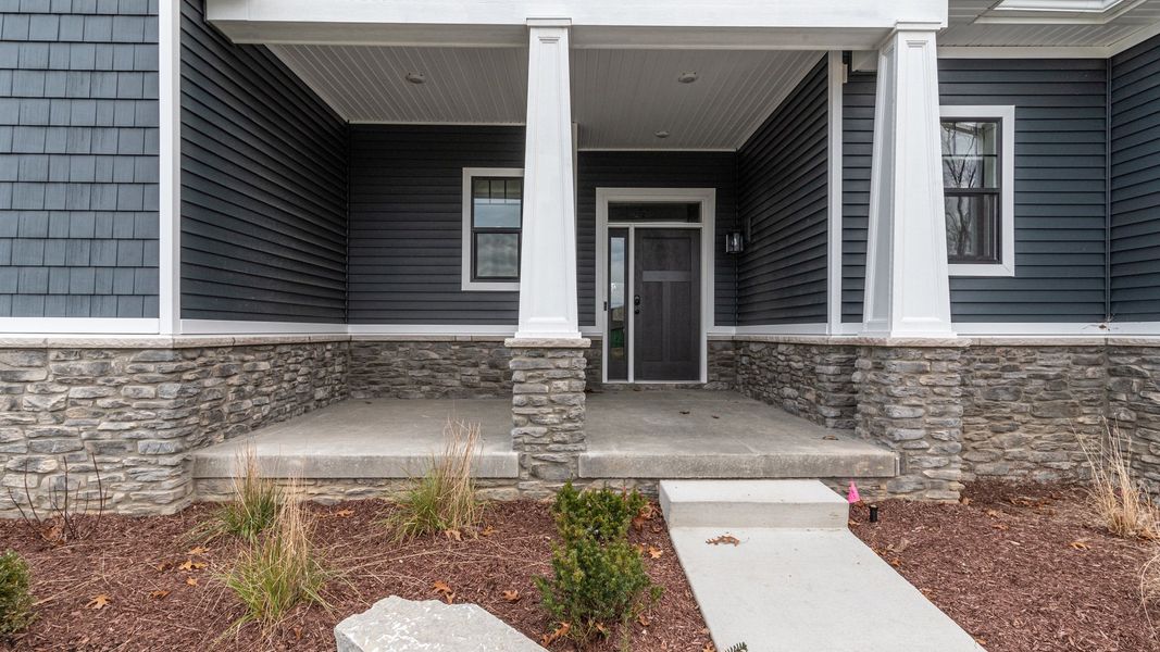 Exterior details and patio area of a home in Preserve at Magnolia Park, Jackson (Image 31).