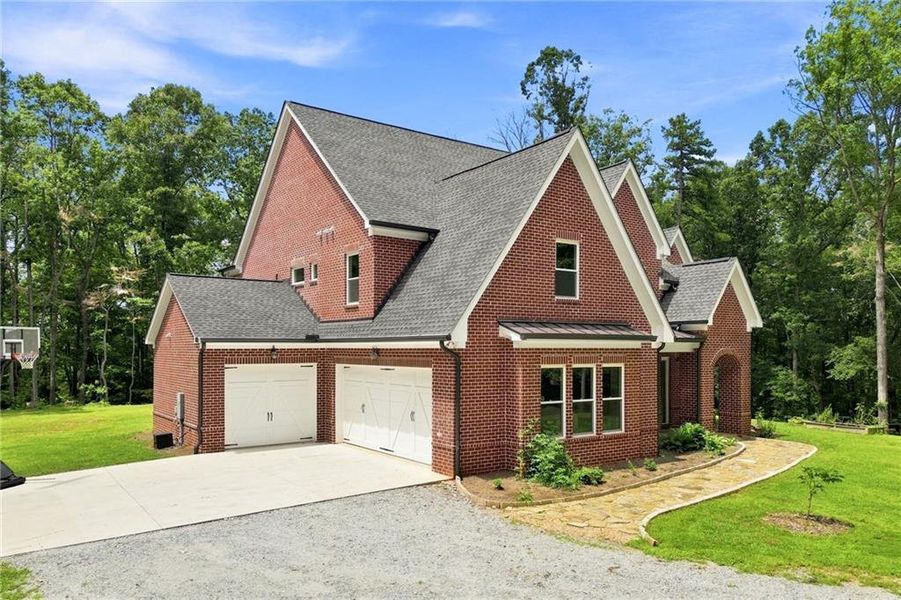 Front exterior of a new home in , Dawsonville, GA, highlighting curb appeal (Image 30).