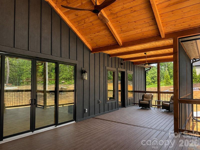 Exterior details and patio area of a home in , Weaverville (Image 4).