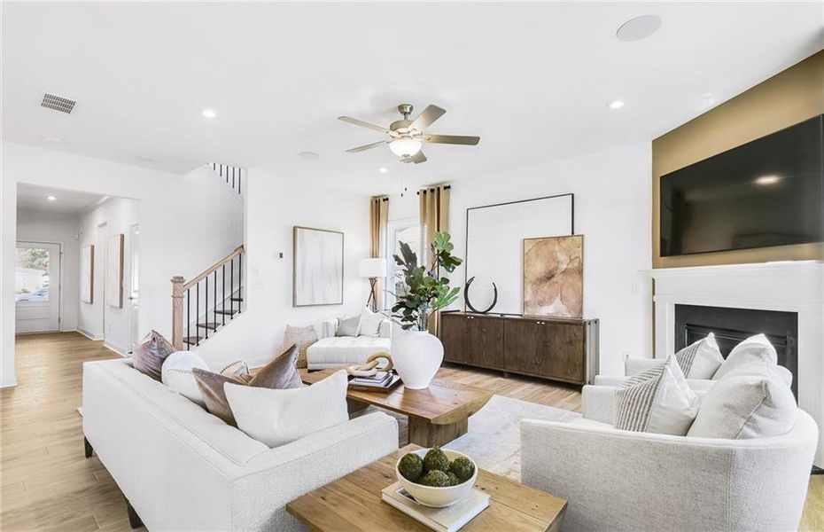 Furnished interior view inside a new home in Haverhill Estates, Dacula (Image 13).