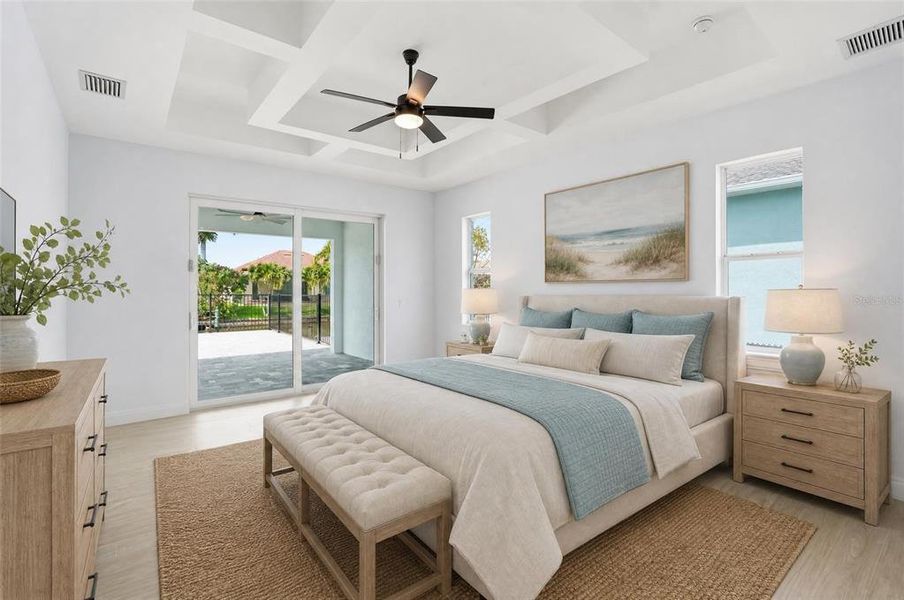 Furnished interior view inside a new home in , Cape Coral (Image 9).