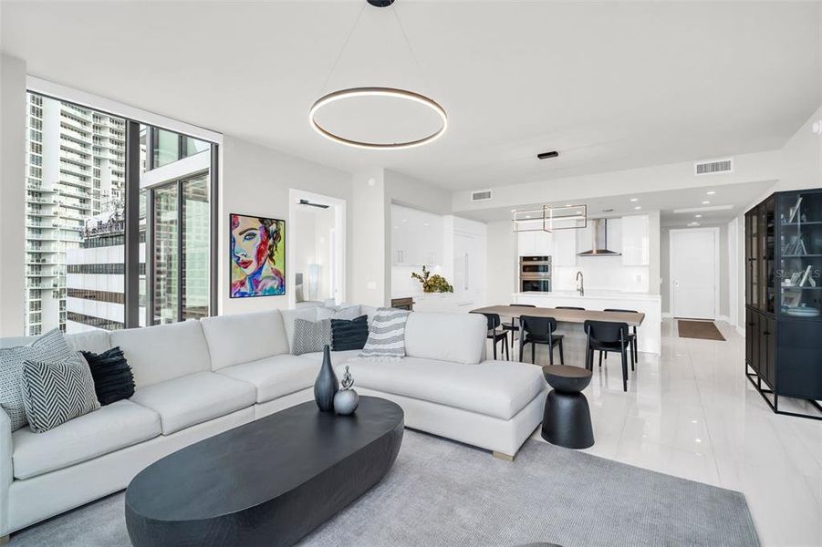 Furnished interior view inside a new home in , St. Petersburg (Image 20).