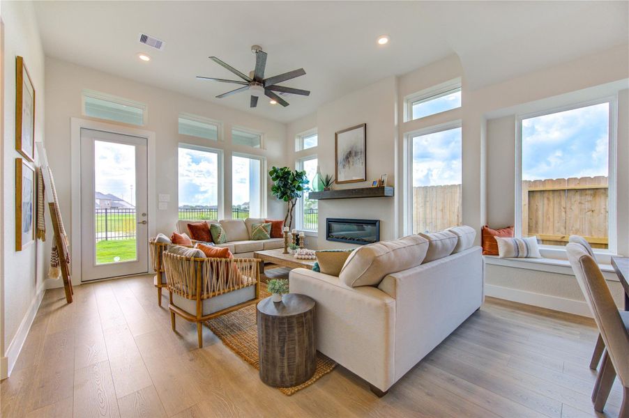 Furnished interior view inside a new home in Jordan Ranch, Katy (Image 9).