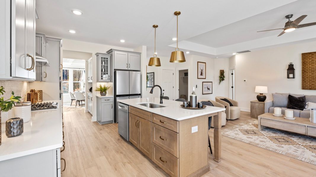 Furnished interior view inside a new home in Pelham Crossing Single Family Homes, Greenville (Image 4).