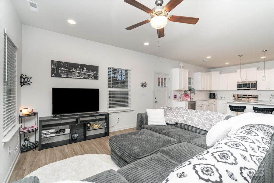 Living room into Kitchen Living room into Kitchen