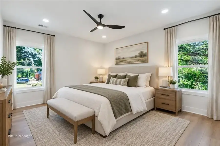 Furnished interior view inside a new home in , Atlanta (Image 12). Furnished interior view inside a new home in , Atlanta (Image 12).