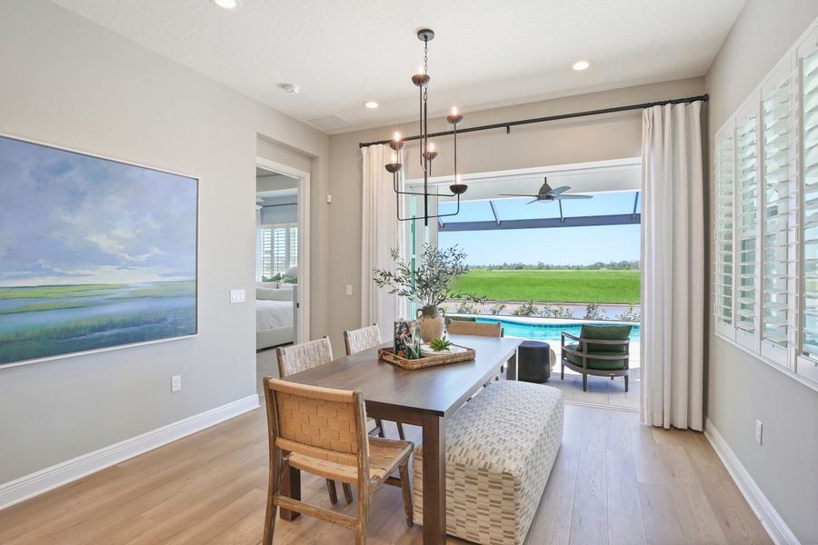 Furnished interior view inside a new home in Palm Grove, Lakewood Ranch (Image 11).