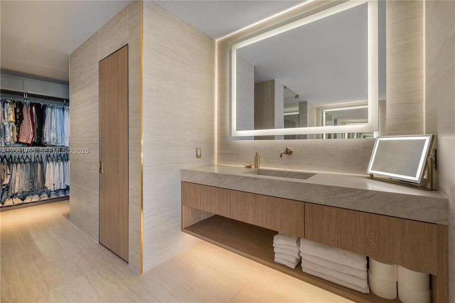Furnished interior view inside a new home in , Miami (Image 35). Furnished interior view inside a new home in , Miami (Image 35).