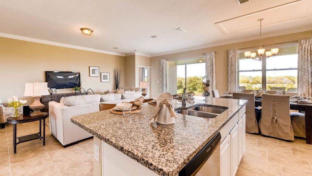 Furnished interior in a model home at Preserves at Lakeside Landings in Winter Haven (Image 34).