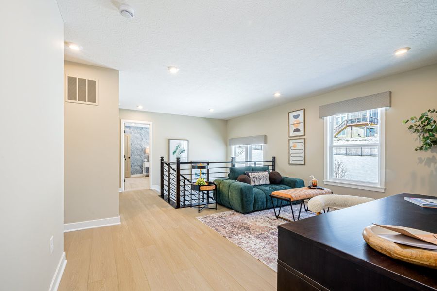 Representative furnished interior of a home built from the Wyatt by Fischer Homes in Twin Lakes, Hoschton (Image 21).
