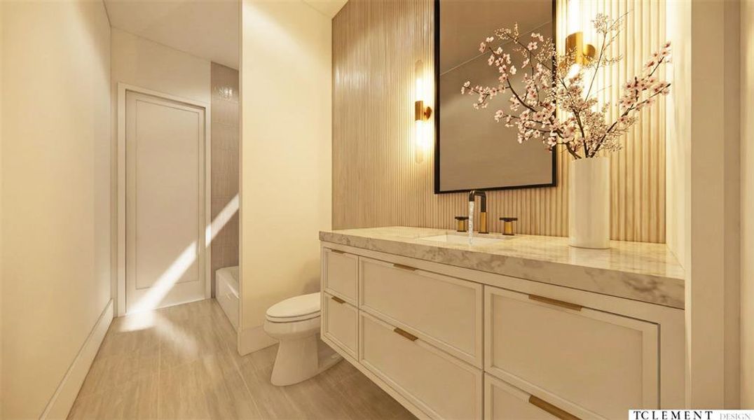 Furnished interior view inside a new home in , Dallas (Image 8).