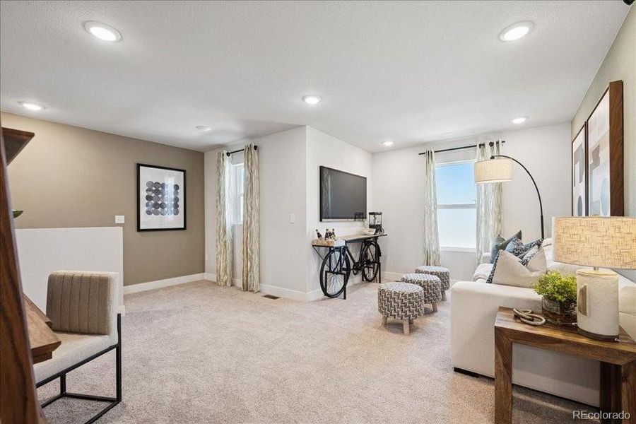 Furnished interior view inside a new home in Coyote Creek, Fort Lupton (Image 11). Furnished interior view inside a new home in Coyote Creek, Fort Lupton (Image 11).