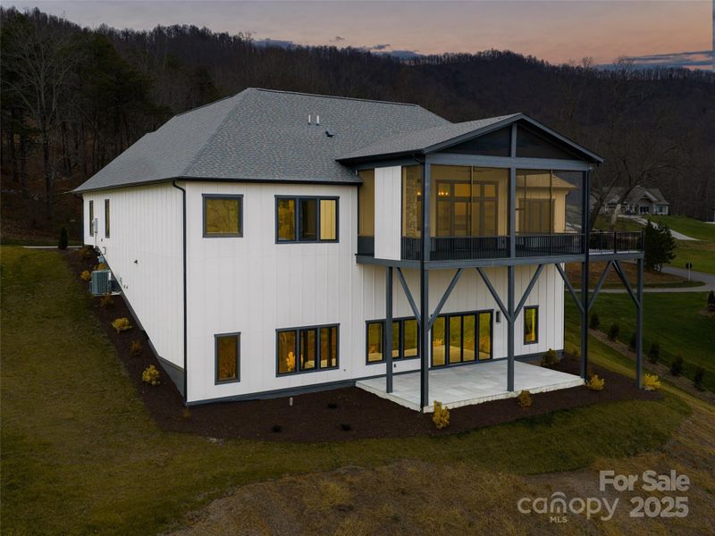 Exterior details and patio area of a home in , Candler (Image 3). Exterior details and patio area of a home in , Candler (Image 3).