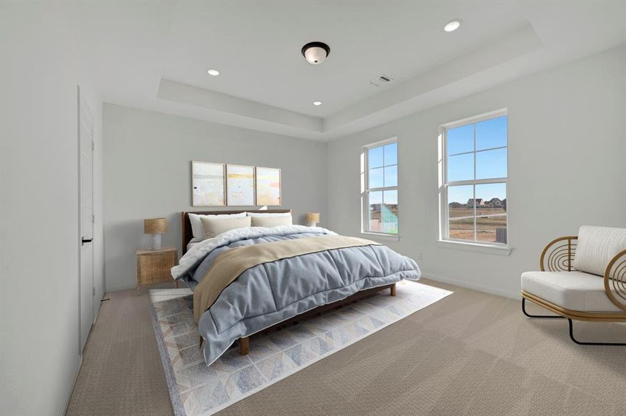 Furnished interior view inside a new home in Painted Tree Woodland West – Village, McKinney (Image 8).
