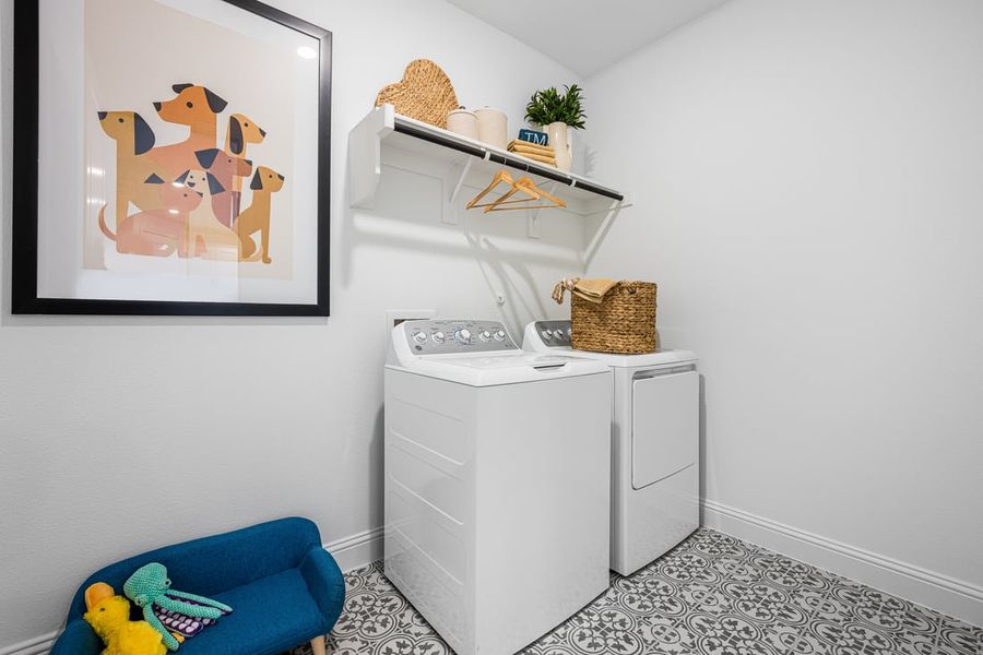 Furnished interior view inside a new home in South Oak, Lakewood Village (Image 18).
