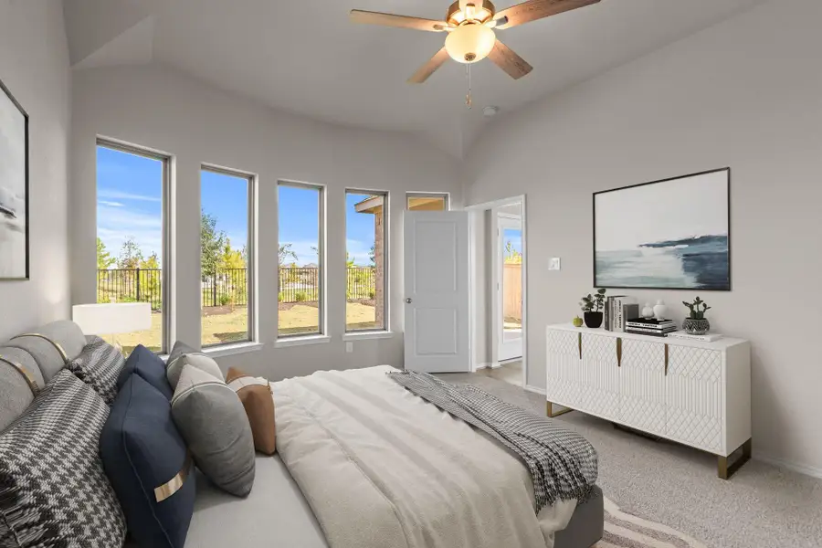 Furnished interior view inside a new home in Bridgeland, Cypress (Image 7).