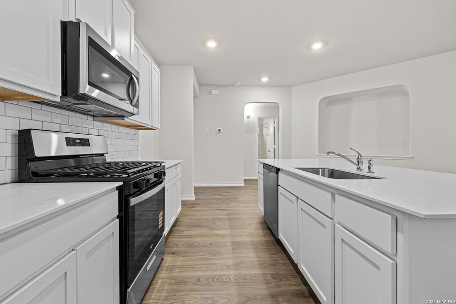 Furnished interior view inside a new home in Redbird Ranch, San Antonio (Image 8).