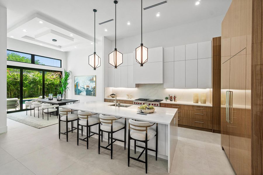 Furnished interior view inside a new home in , Delray Beach (Image 23).