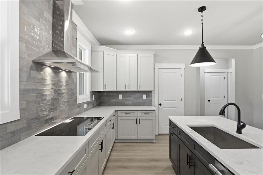 Furnished interior view inside a new home in , Statham (Image 10).