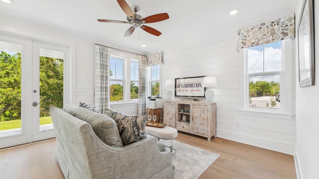 Representative furnished interior of a home built from the Antigua by D.R. Horton in Parkside, Santa Rosa Beach (Image 10). Representative furnished interior of a home built from the Antigua by D.R. Horton in Parkside, Santa Rosa Beach (Image 10).