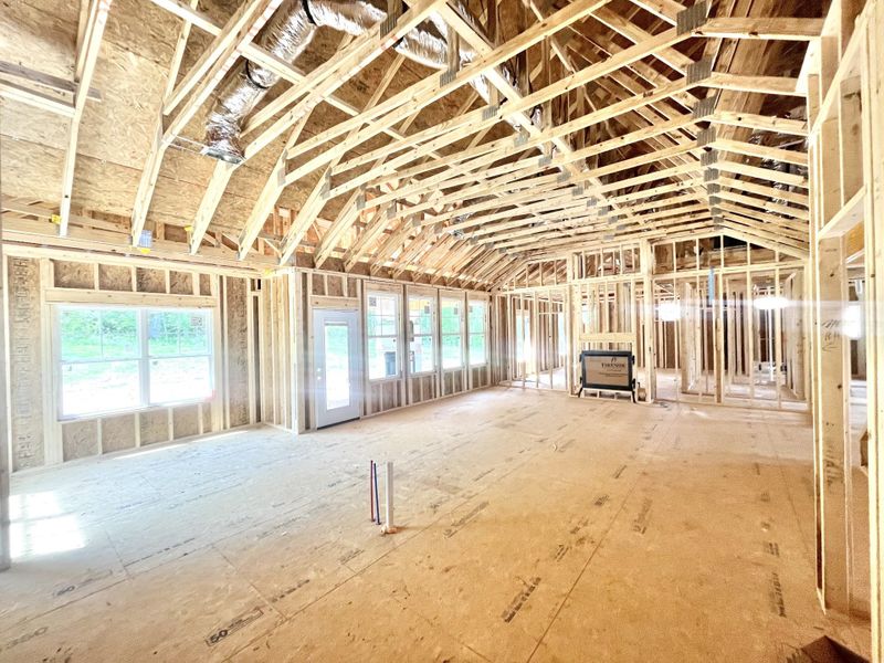 This is the view from the kitchen wall, looking across the great room. Can you imagine all of the decorating possibilities and all of the gatherings that could happen in this fantastic space. This great room is giving off some barndominium vibes, yes This is the view from the kitchen wall, looking across the great room. Can you imagine all of the decorating possibilities and all of the gatherings that could happen in this fantastic space. This great room is giving off some barndominium vibes, yes