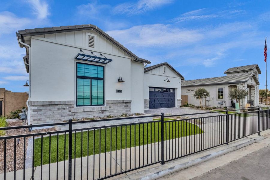 Representative exterior photo of a completed home built from the Residence Twelve by Blandford Homes in Earnhardt Ranch, Chandler, AZ (Image 25).