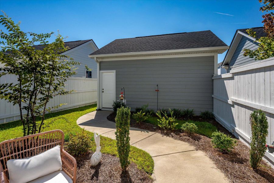 Exterior details and patio area of a home in , Summerville (Image 21). Exterior details and patio area of a home in , Summerville (Image 21).