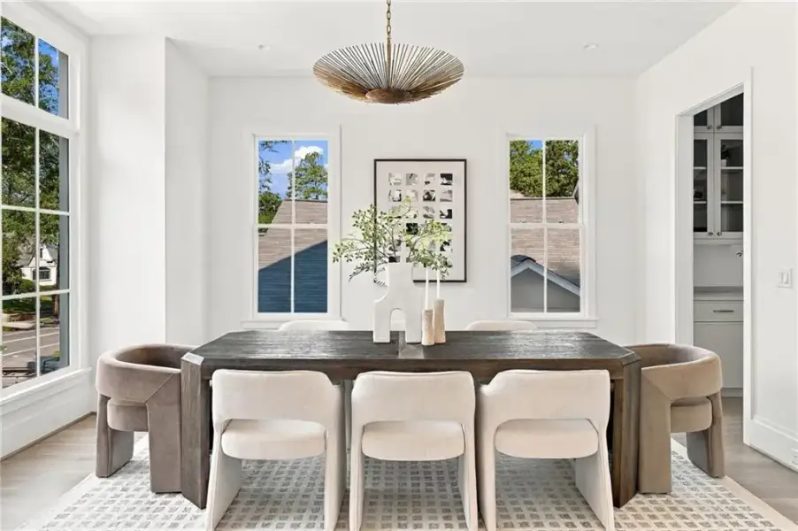 Furnished interior view inside a new home in , Atlanta (Image 6).