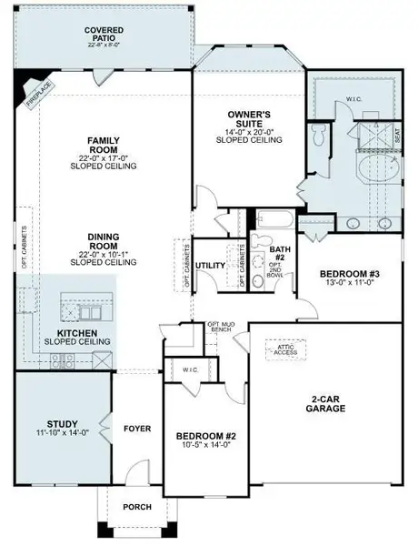 2D floor plan layout of this home in Berryknoll, Montgomery, TX (Image 3). 2D floor plan layout of this home in Berryknoll, Montgomery, TX (Image 3).