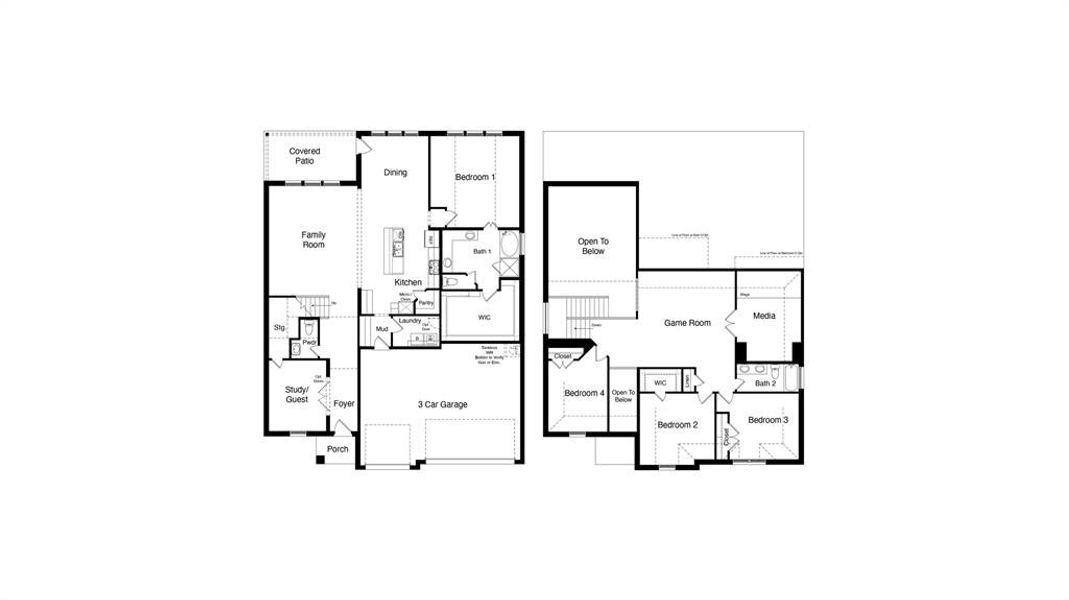 D.R. Horton's  Wimberly Floorplan - All Home and community information, including pricing, included features, terms, availability and amenities, are subject to change at any time without notice or obligation. All Drawings, pictures, photographs, video, square footages, floor plans, elevations, features, colors and sizes are approximate for illustration purposes only and will vary from the homes as built.