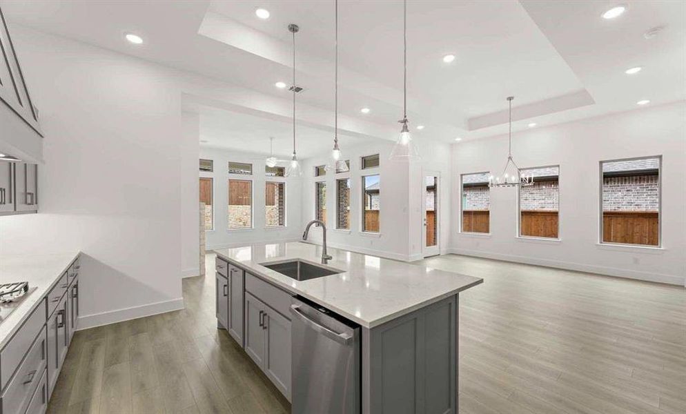 Open Kitchen-Living-Dining Room featuring the Milan Collection