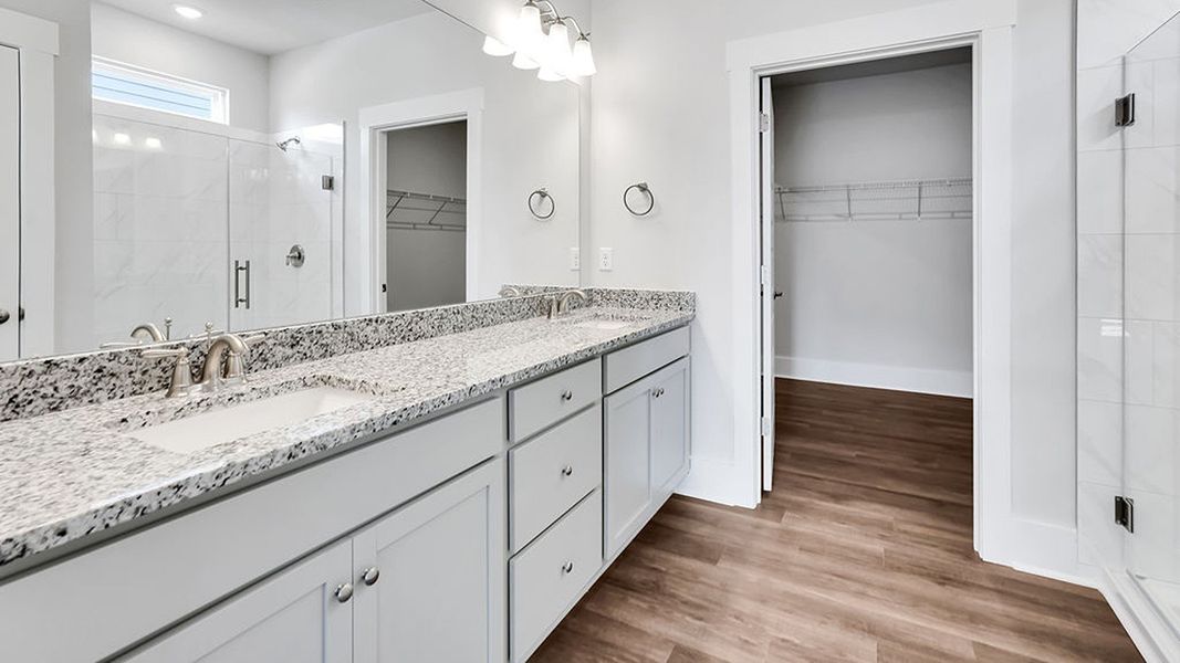 Furnished interior view inside a new home in The Haven at Indigo Preserve, Leland (Image 11).