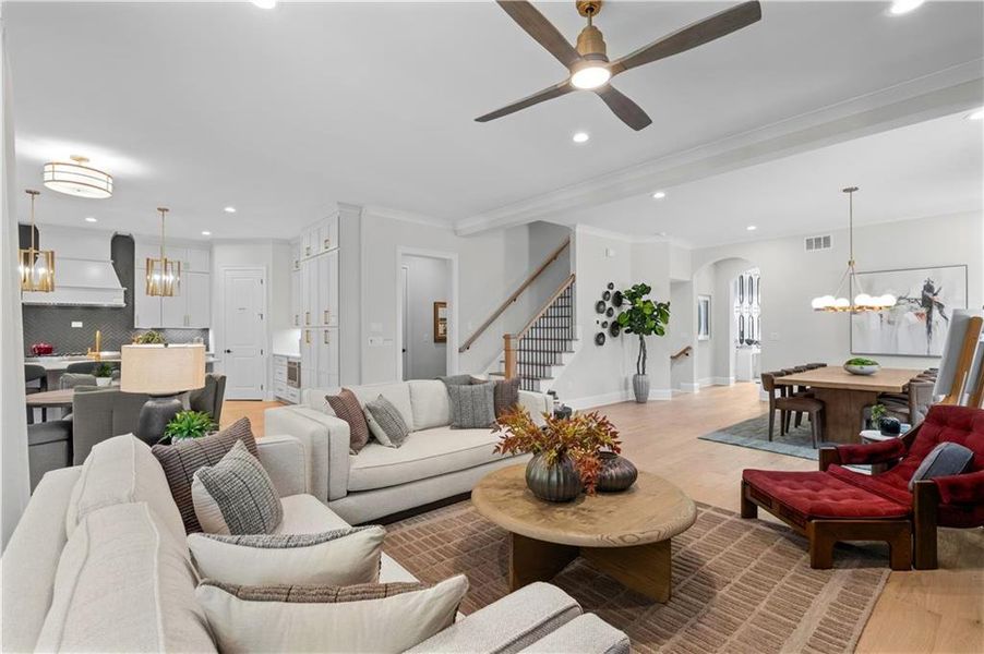 Furnished interior view inside a new home in Laurel View, Suwanee (Image 13).