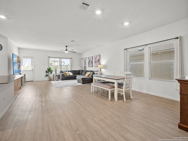 Furnished interior view inside a new home in Morgan Meadows: Barrington Collection, San Antonio (Image 7). Furnished interior view inside a new home in Morgan Meadows: Barrington Collection, San Antonio (Image 7).