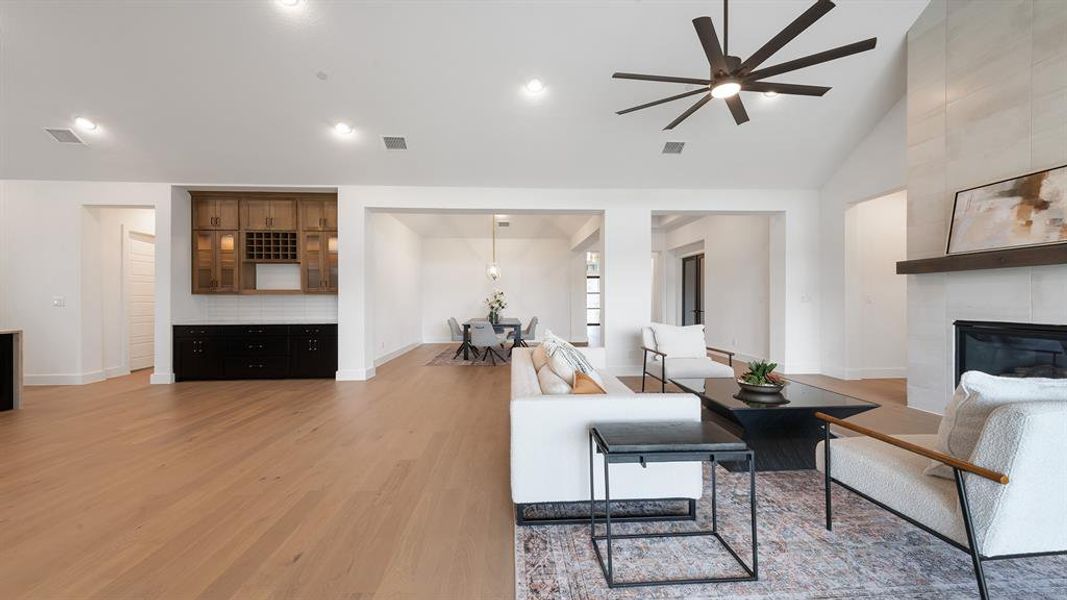 Furnished interior view inside a new home in Enchanted Creek, Lucas (Image 8).