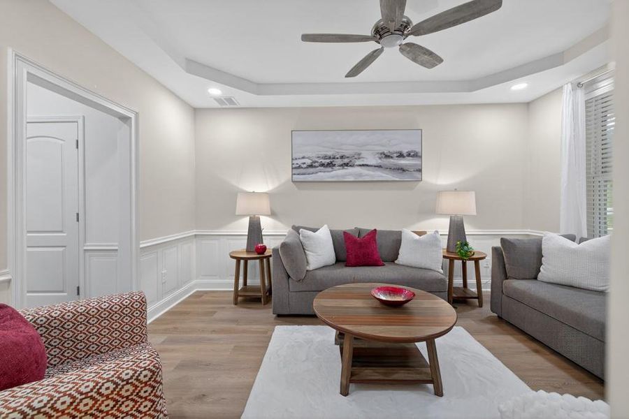 Furnished interior view inside a new home in , Oxford (Image 41).
