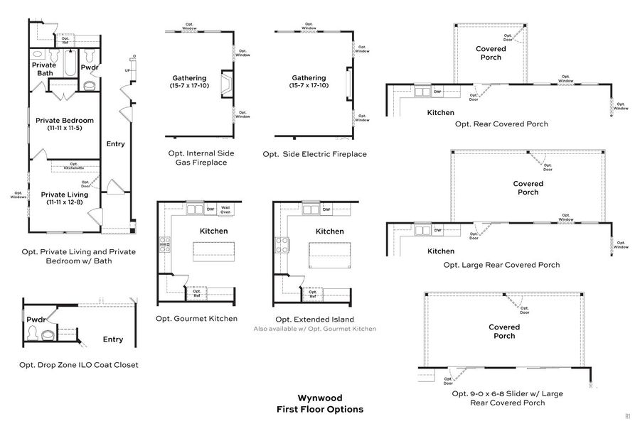 2D floor plan layout of this home in Cottages of Bearwood, Mount Pleasant, TN (Image 26).