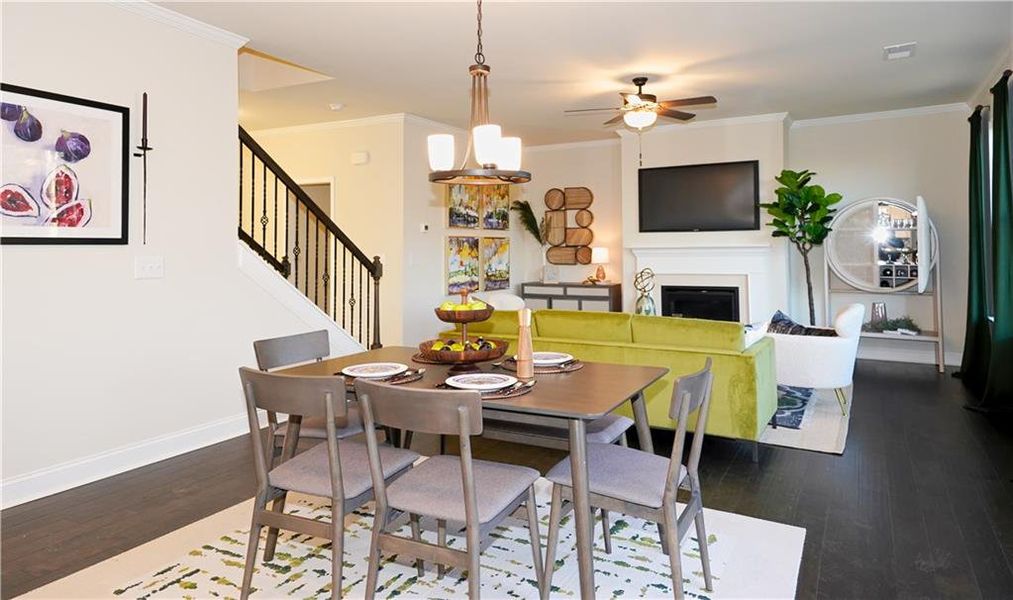 Furnished interior view inside a new home in Hellen Valley, Braselton (Image 9).