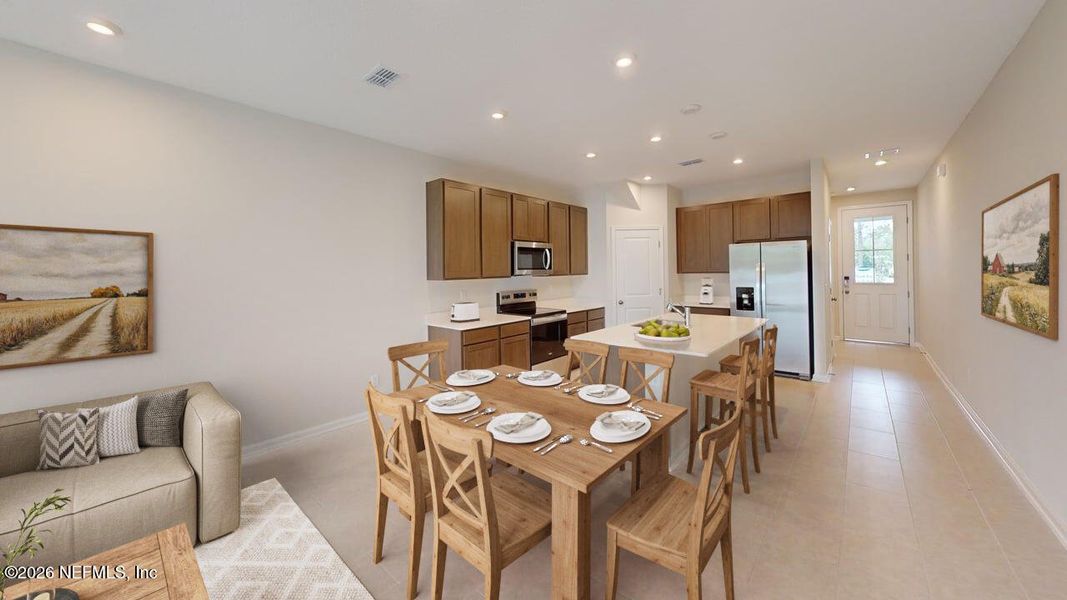 Furnished interior view inside a new home in Egret Creek, Jacksonville (Image 10).