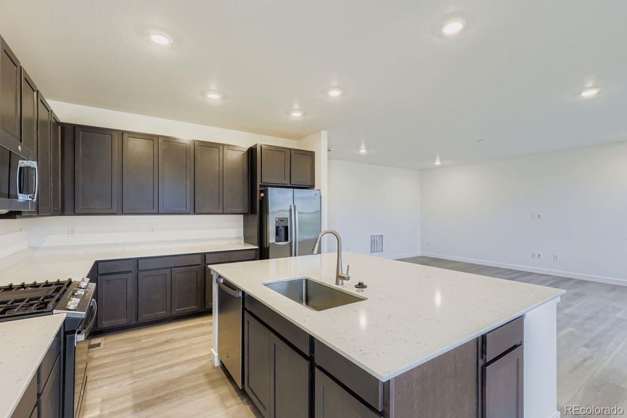 Furnished interior view inside a new home in Red Rocks Ranch: The Monarch Collection, Morrison (Image 4). Furnished interior view inside a new home in Red Rocks Ranch: The Monarch Collection, Morrison (Image 4).