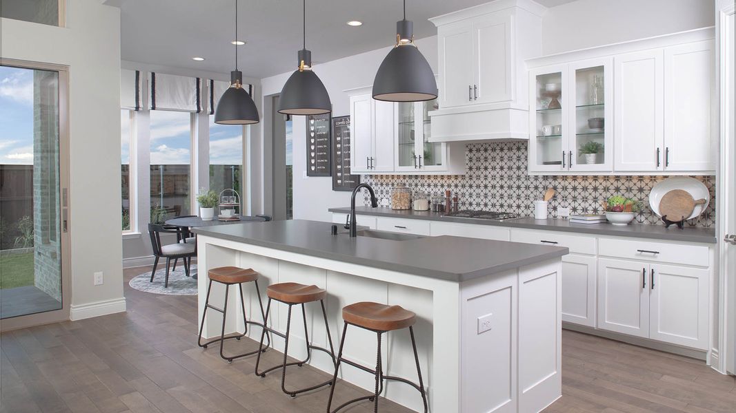 Furnished interior view inside a new home in Trinity Falls, McKinney (Image 46).