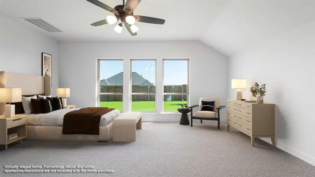Furnished interior view inside a new home in Myrtle Creek 60', Waxahachie (Image 8).