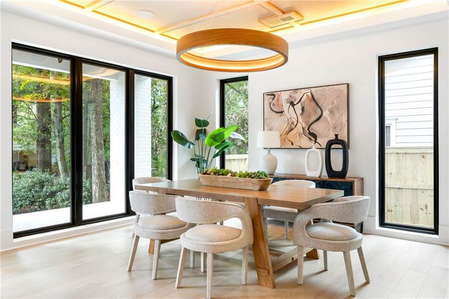 Furnished interior view inside a new home in , Atlanta (Image 11). Furnished interior view inside a new home in , Atlanta (Image 11).