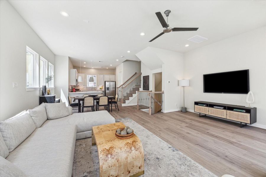 Furnished interior view inside a new home in White Oak Station, Houston (Image 22).