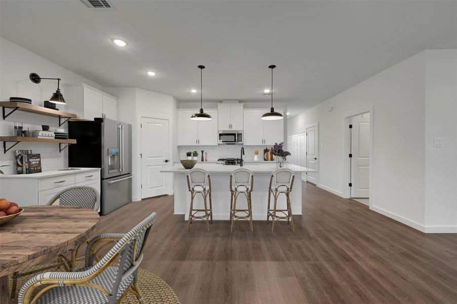 Furnished interior view inside a new home in Aspire at Reunion, Newark (Image 11).