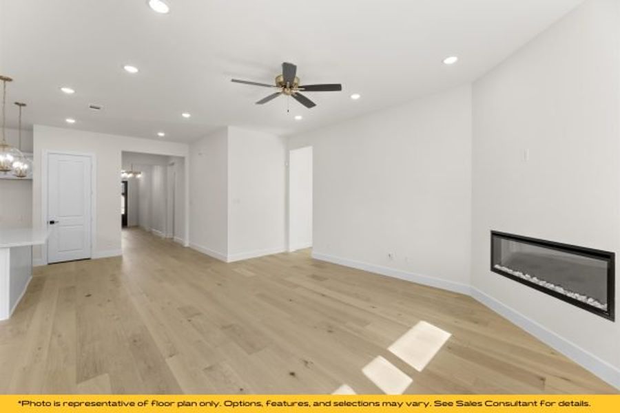 Representative unfurnished interior of a home built from the The Cayman by Stonefield Homes in The Highlands, Rockwall (Image 85).
