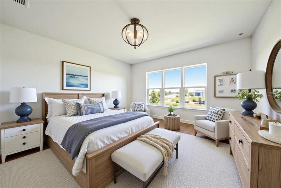 Furnished interior view inside a new home in Esplanade at Skye Ranch, Sarasota (Image 26).